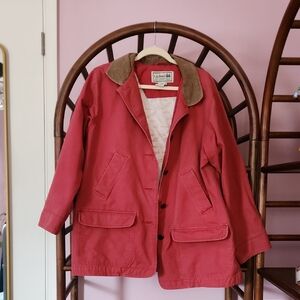 L.L. Bean Red Barn Jacket With Courderoy Accents 2X